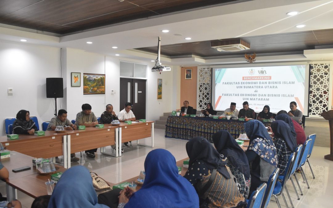Persiapan Akreditasi Unggul, FEBI UIN Mataram Terima Kunjungan FEBI UIN Sumatera Utara Medan